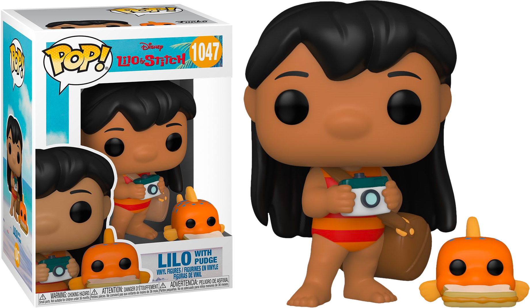 Lilo Stitch Lilo with Pudge Funko Pop Vinyl Figure Popcultcha