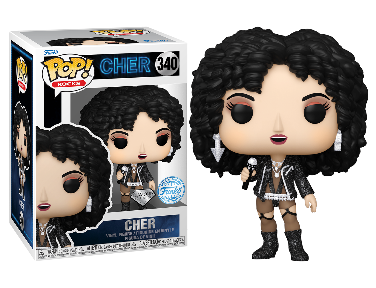 Cher Cher If I Could Turn Back Time Diamond Glitter Pop Vinyl