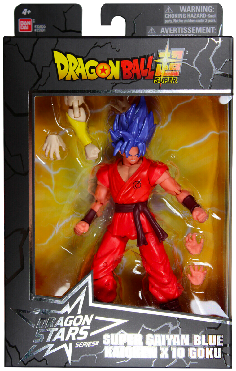  Dragon Ball Super - Dragon Stars - Super Saiyan Blue Kaioken  x10 Goku, 6.5 Action Figure : Everything Else