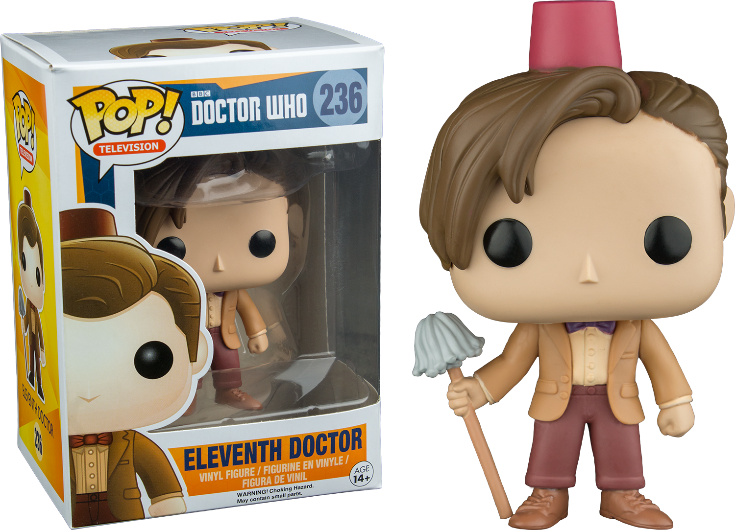 Doctor Who 11th Fez and Mop Funko Pop! Vinyl Figure | Popcultcha