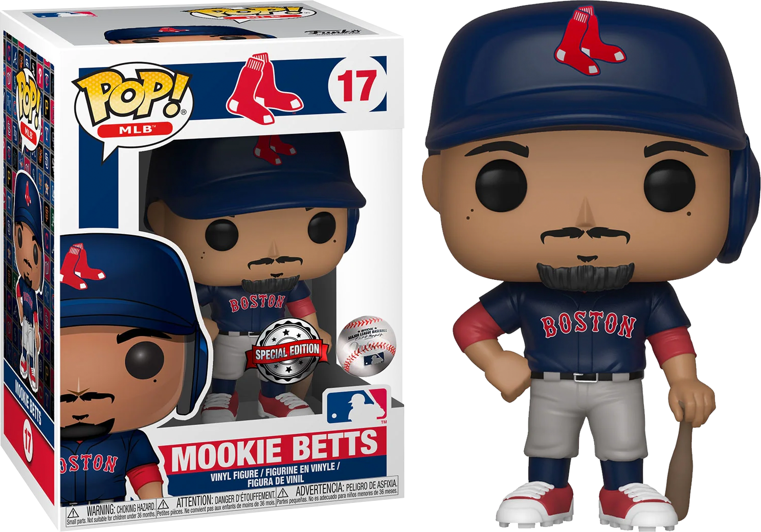 MLB Baseball  Mookie Betts Boston Red Sox Friday Road Funko Pop