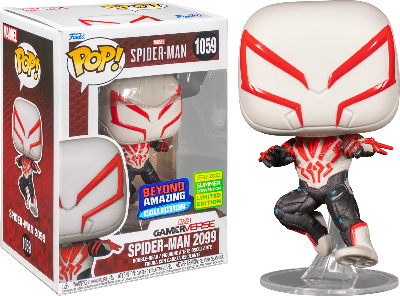 Spider-Man: Beyond Amazing | Spider-Man 2099 White Suit Year of the Spider Funko  Pop! Vinyl Figure (2022 Summer Convention Exclusive) | Popcultcha