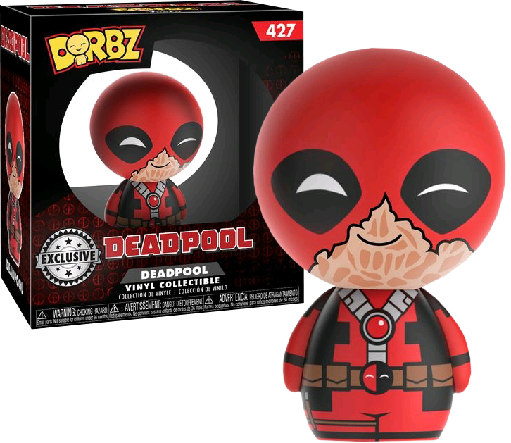 Marvel, Deadpool with Torn Mask Dorbz Vinyl Figure by Funko