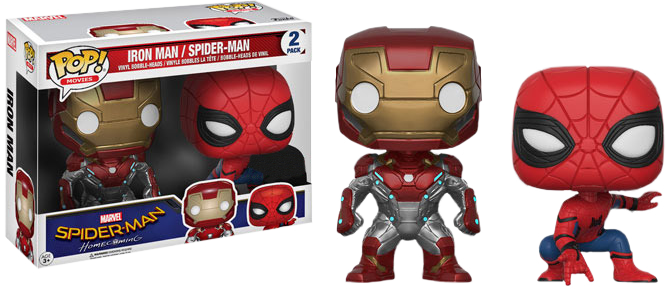 Spider-Man: Homecoming - Iron Man & Spider-Man Funko Pop! Vinyl 2-Pack |  Popcultcha