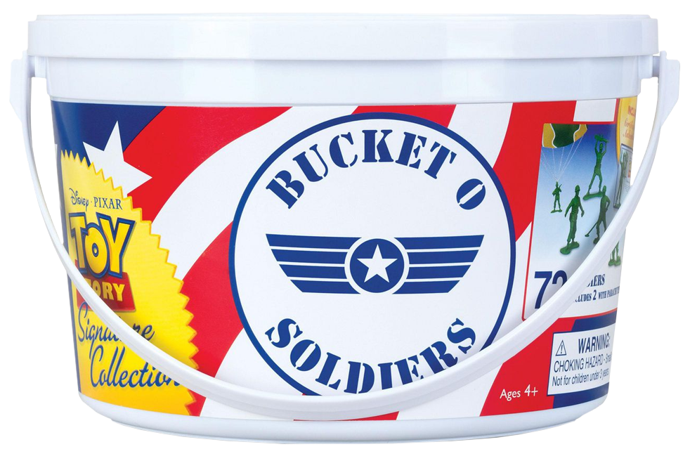 Toy story outlet bucket of soldiers