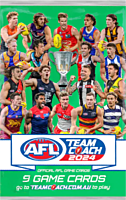 AFL Football - 2024 TeamCoach Footy Trading Cards Pack (9 Cards)