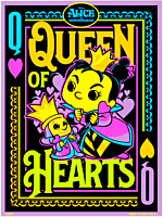 Alice in Wonderland - Queen of Hearts Blacklight Pop! Poster (Funko / Popcultcha Exclusive)
