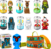 Scooby-Doo - Scooby-Doo, Shaggy, The Creeper, Phantom Shadow, Ghost Clown & Snow Ghost Vinyl SODA Figure in Collector Can 6-Pack with Cooler Bag & Phantom Shadow Glow Pop! (Funko / Popcultcha Exclusive)