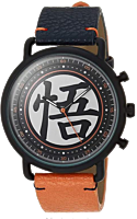 Dragon Ball Z - Goku’s Symbol Orange Faux Leather Band Watch (One-Size)