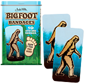Archie McPhee - Bigfoot Bandages Tin