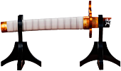 Demon Slayer - Kyojuro Rengoku's Broken Nichirin Sword Proplica 1:1 Scale Life-Size Prop Replica