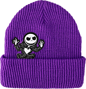 The Nightmare Before Christmas - Jack Skellington Peek-a-Boo Cuff Beanie (One Size Fits Most)