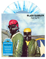 Black Sabbath - Never Day Die! LP Vinyl Record (2023 Record Store Day Exclusive Transparent & Light Blue Splatter Vinyl)