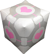 Portal - Companion Cube - Inflatable Ottoman