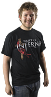 Dante's Inferno - Logo and Cross Black Male T-Shirt