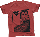 Superman - Pixel Red Male T-Shirt