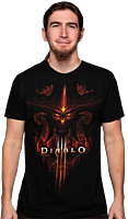 Diablo 3 - Burning Black Male T-Shirt (Regular)