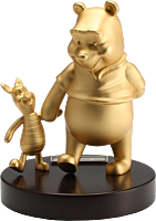 Disney - Winnie the Pooh and Piglet Limited Edition Gilt 8” Pewter Figurine