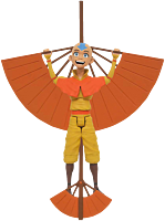 Avatar: The Last Airbender - Aang with Glider Deluxe 7” Scale Action Figure (Series 2)