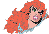 Red Sonja - Red Sonja by Frank Thorn Enamel Pin