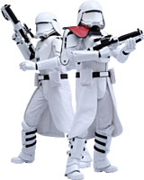 First Order Snowtrooper 1/6th Scale Hot Toys Action Figure (Set of 2)