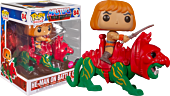 Masters of the Universe - He-Man with Battle Cat Flocked Pop! Rides Vinyl Figure