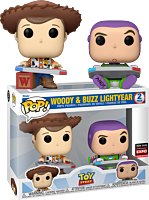 Toy Story - Woody & Buzz Lightyear Gaming Pop! Vinyl Figure 2-Pack (2024 Entertainment Expo Convention Exclusive)