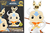 Avatar the Last Airbender - Aang with Momo Glow-in-the-Dark 4" Pop! Enamel Pin