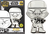 Star Wars - First Order White Jet Trooper Glow-in-the-Dark 4" Pop! Enamel Pin