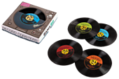 Vinyl Record Coasters 4-Pack