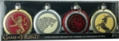 Game of Thrones - Stark, Lannister, Targaryen and Baratheon Shield 80mm Flat Disc Christmas Ornaments (Set of 4) Main Image