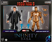 Iron Man 3 - Happy Hogan & Iron Man Mark XXI Infinity Saga Marvel Legends 6” Action Figure 2-Pack