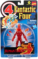 Fantastic Four - Human Torch Retro Marvel Legends 6” Scale Action Figure