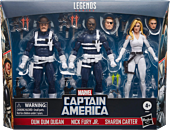 Marvel Comics - Nick Fury Jr., Sharon Carter, & Dum Dum Dugan S.H.I.E.L.D Marvel Legends 6" Scale Action Figure 3-Pack