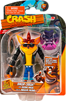 Crash Bandicoot - Biker Crash with Akano Mask 4.5” Action Figure (Wave 1)