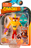 Crash Bandicoot - Retro Crash with Ika Ika Mask 4.5” Action Figure (Wave 1)
