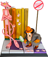 The Pink Panther - Pink Panther & The Inspector 16” Diorama Statue