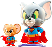 Tom & Jerry - Tom & Jerry as Superman WB100 Cosbaby (S) Hot Toys Figure 2-Pack