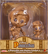 Pinocchio (1940) - Pinocchio and Jiminy Cricket Wooden Color Version Cosbaby (S) Hot Toys Figure 2-Pack