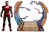 The Avengers - Iron Man Mark VI (2.0) With Suit-Up Gantry 1/6th Scale Hot Toys Action Figure 