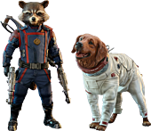 Guardians of the Galaxy: Vol. 3 - Rocket & Cosmo 1/6th Scale Hot Toys Action Figure (Set of 2)