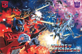 Transformers - Retro Space Battle Poster (1130)