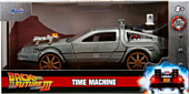 Back to the Future III - DeLorean Time Machine (Train Wheel Version) Hollywood Rides 1/32 Scale Die-Cast Vehicle Replica