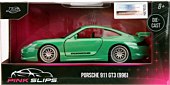 Pink Slips - Green Porsche 911 GT3 (996) 1/32 Scale Die-Cast Vehicle Replica