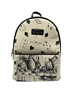 Alice in Wonderland - Book Tea Party 10” Faux Leather Mini Backpack