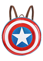 Captain America - Shield 17" Faux Leather Backpack 