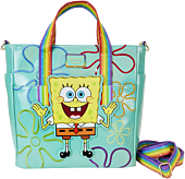 Spongebob Squarepants - 25th Anniversary Imagination 14" Faux Leather Convertible Tote Bag 