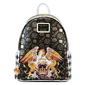Queen - Crest Logo 10" Faux Leather Mini Backpack