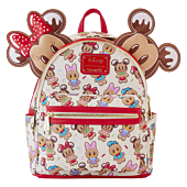 Disney - Mickey & Friends Gingerbread Cookie 10" Faux Leather Mini Backpack 