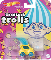 Good Luck Trolls - Troll Doll Hot Wheels Character Cars 1/64th Scale Die-Cast Vehicle